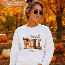 Hallo Herbst Cottagecore Patchwork Sweatshirt