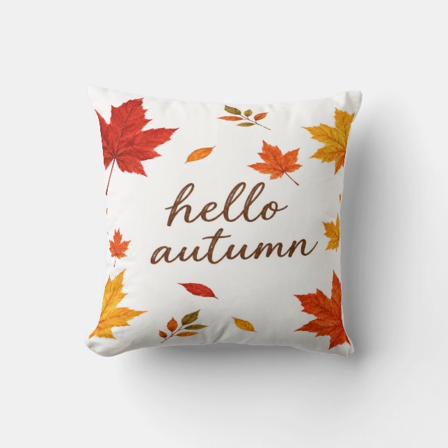 Hallo Herbst Dekokissen (Vorderseite)