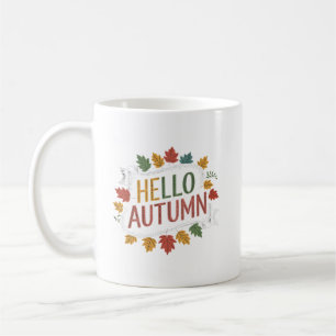 Hallo Herbst! - Farbige Herbstlaube Kaffeetasse