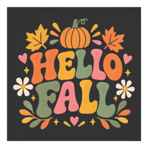 Hallo Herbst Fotodruck