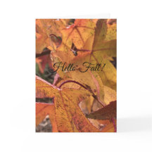 "Hallo Herbst!" Grußkarte
