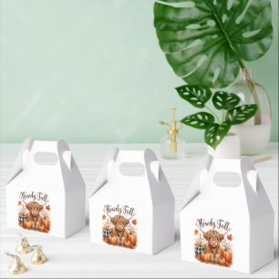 Hallo Herbst Highland-Kuh Frohes Erntedankfest Her Geschenkschachtel