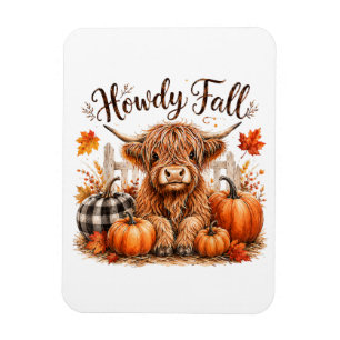 Hallo Herbst Highland-Kuh Frohes Erntedankfest Her Magnet