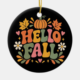 Hallo Herbst Keramik Ornament