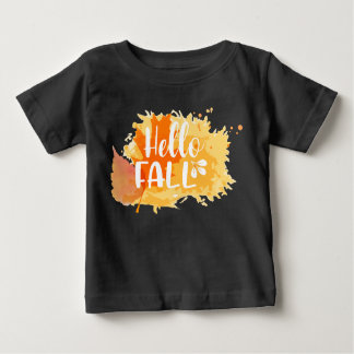 Hallo Herbst Kleinkind-Tee, Kind Herbst-Shirt Baby T-shirt