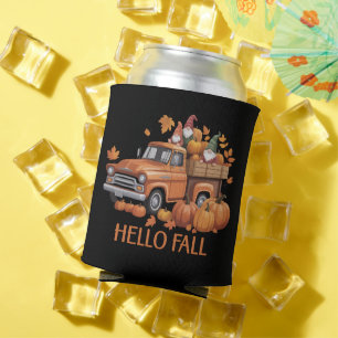 Hallo Herbst Kürbis Pickup Truck Gnom Herbst Baum Dosenkühler