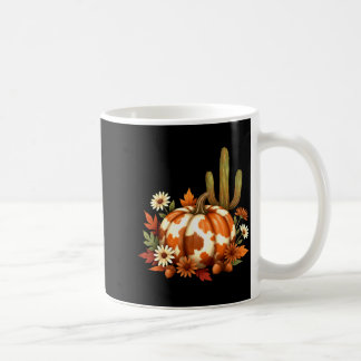 Hallo Herbst-Kürbis Retro-Western-Cowboy-Kuh Hallo Kaffeetasse