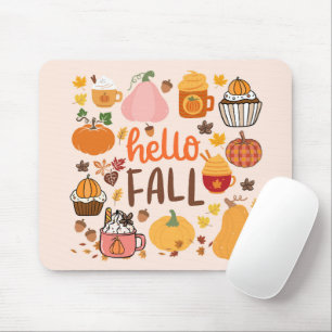 Hallo Herbst Kürbisse Mousepad