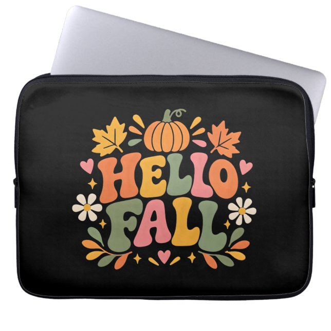 Hallo Herbst Laptopschutzhülle (Vorderseite)