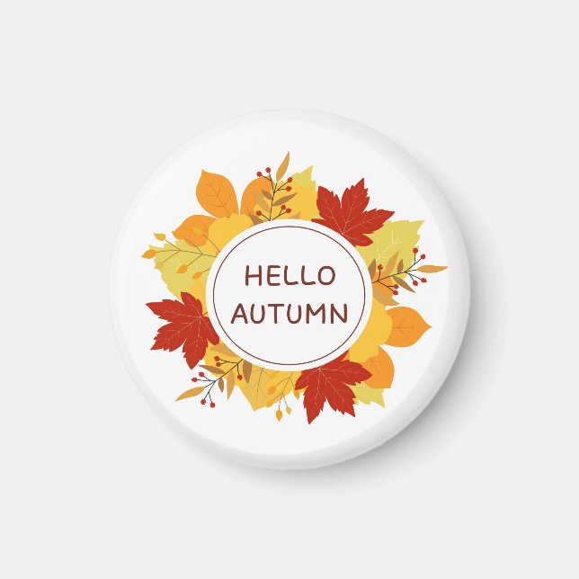 hallo Herbst Magnet (Vorne)