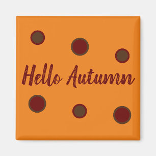 Hallo Herbst Magnet
