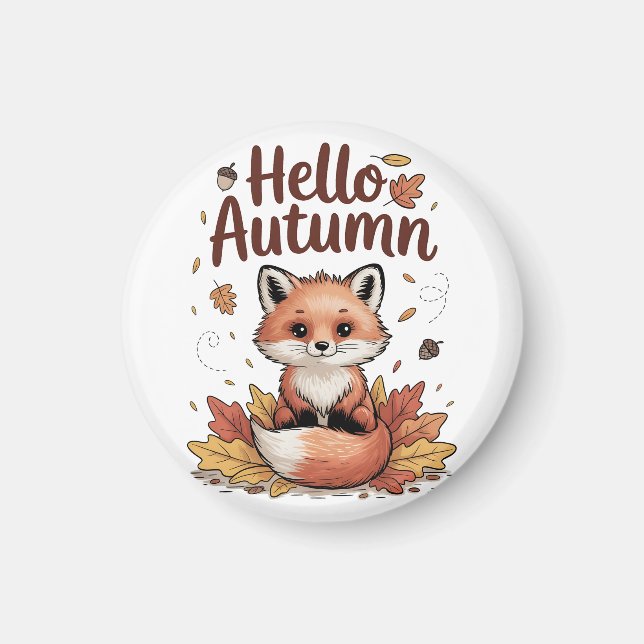 Hallo Herbst Magnet (Vorne)