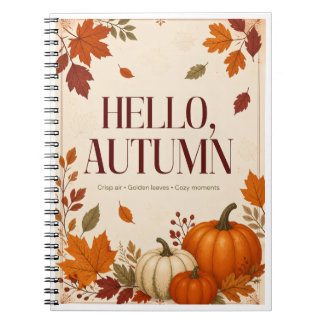 Hallo Herbst Notizblock