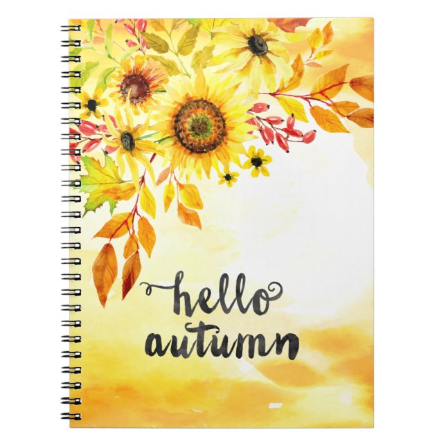 Hallo Herbst Notizblock (Vorderseite)