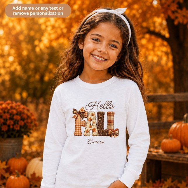 Hallo Herbst-Patchwork-Style-Buchstaben Kinder (Von Creator hochgeladen)