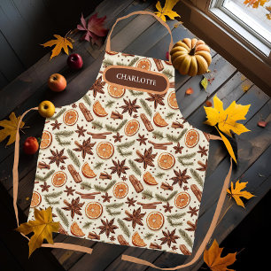 Hallo Herbst Personalisierte Schürze mit Name