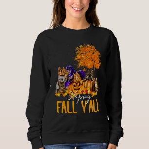 Hallo Herbst Pickup Truck Kürbis Vogelscheuche Hay Sweatshirt