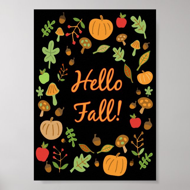 Hallo Herbst! Poster (Vorne)