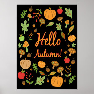 Hallo Herbst! Poster