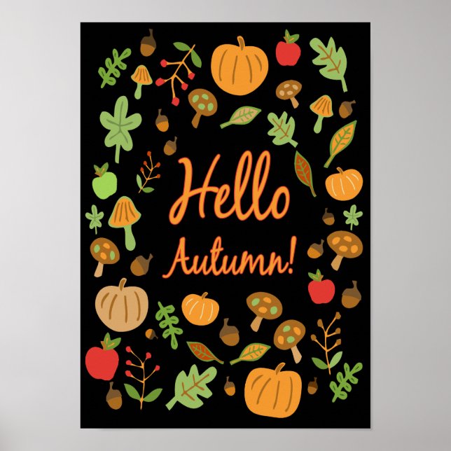 Hallo Herbst! Poster (Vorne)