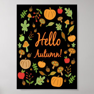 Hallo Herbst! Poster