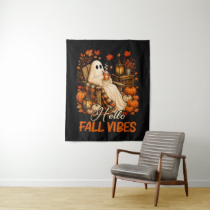Hallo Herbst Stimmung Geist Süßer Herbst Kürbis Wandteppich