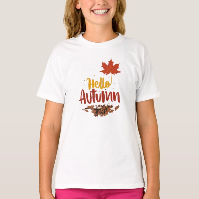 Hallo Herbst T-Shirt (Vorderseite)