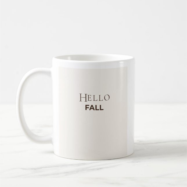 Hallo Herbst Tasse | Minimalistische Herbst-Kaffee (Links)