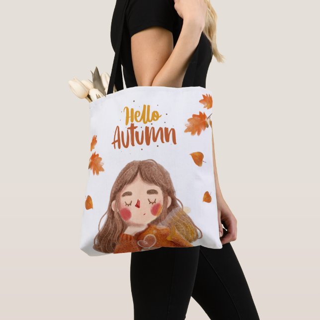 Hallo Herbst Tote Tasche - gemütlich & stilvoll (Von Nahem)
