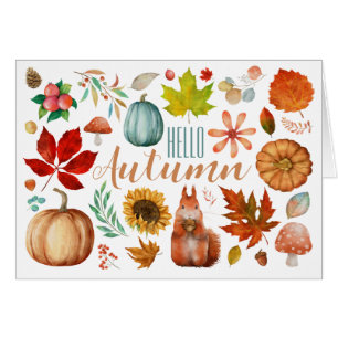 Hallo-Herbstkarte