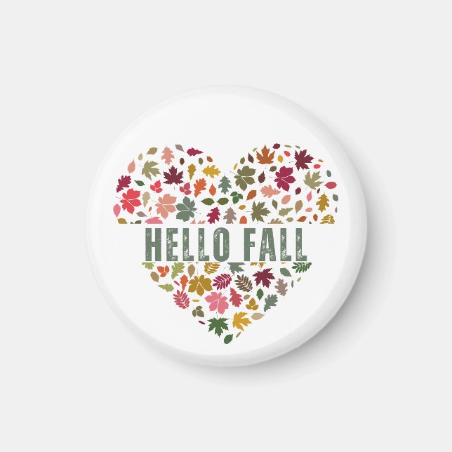 Hallo Herbstkunst Magnet (Vorne)
