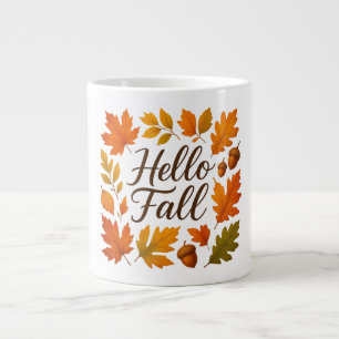 Hallo Herbstlaube und Eichhörnchen Jumbo-Tasse