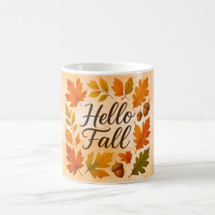 Hallo Herbstlaube und Eichhörnchen Kaffeetasse