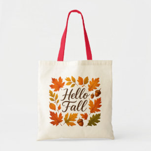 Hallo Herbstlaube und Eichhörnchen Tragetasche