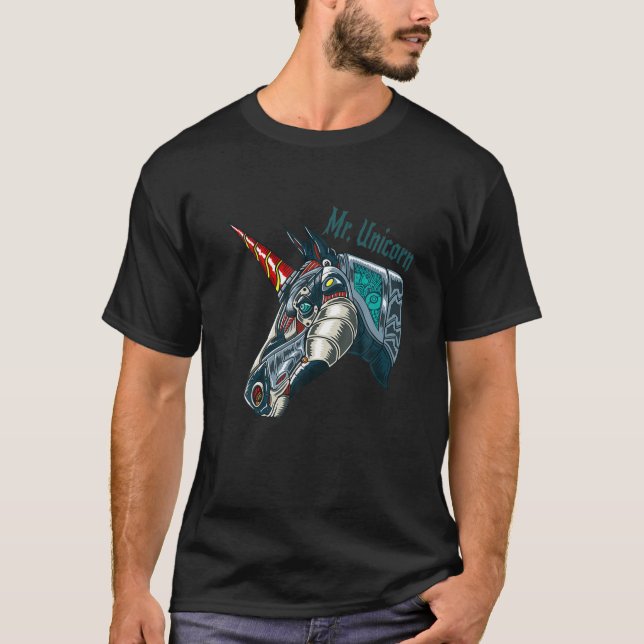 Hallo Herr Unicorn T-Shirt (Vorderseite)