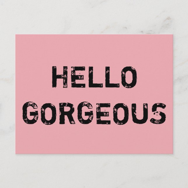 HALLO HERRLICH POSTKARTE (Vorderseite)