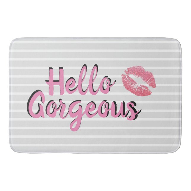 Hallo herrliche Bad-Matte Badematte (Vorderseite)