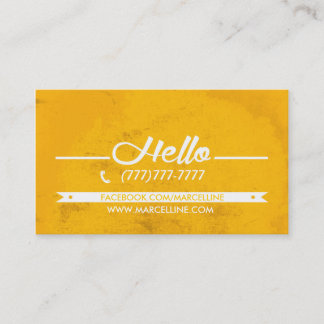 Hallo Hexagon-Schmutz-Visitenkarte Visitenkarte