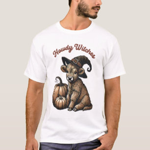 Hallo Hexen Halloween Highland Kuh T-Shirt