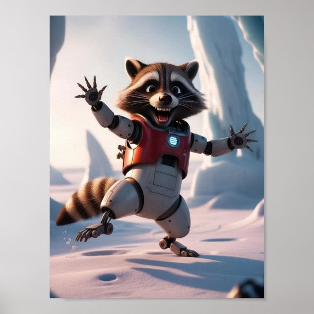 Hallo, Hi Raccon Poster (Vorne)