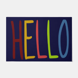 Hallo Hi Rug, Indoor Welcome Mat, Personalisiert  Fußmatte