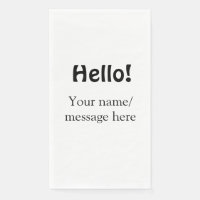 Hallo hinzufügen Namensnachricht einfach minimales