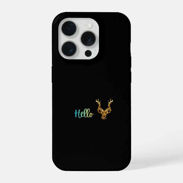 Hallo Hirsch iPhone Hülle (Rückseite)