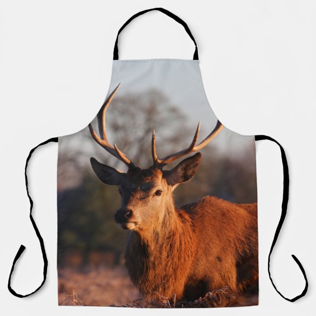 HALLO HIRSCH SCHÜRZE (Vorderseite)