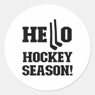 Hallo Hockey-Saison Doppel-Hockeystöcke Eishockey Runder Aufkleber