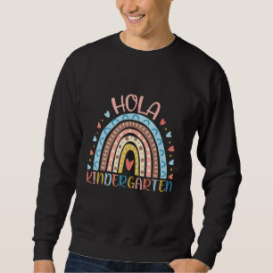 Hallo Hola Kindergarten Spanischlehrer Kinder Zurü Sweatshirt