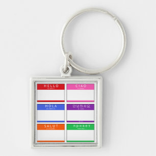 Hallo, Hola, Salut, Ciao. Schlüsselanhänger