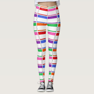 Hallo Hola Salut Name Tag Yoga Pants Gym Leggings