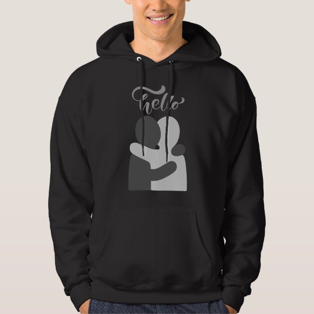 Hallo Hoodie (Vorderseite)