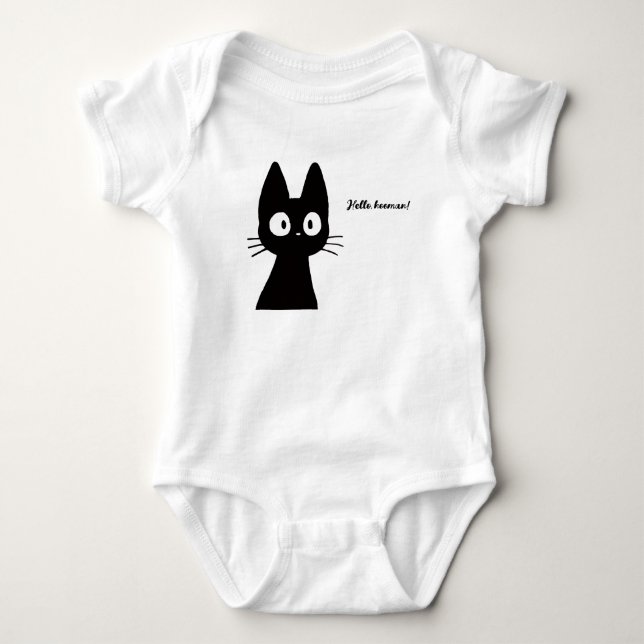 Hallo Hooman Katze für Baby Strampler (Vorderseite)